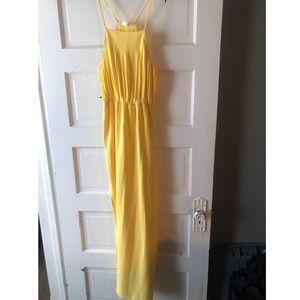 Yellow maxi dress